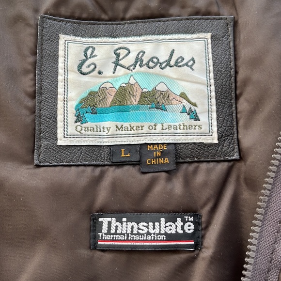 vintage chocolate brown liner E. Rhodes - Picture 2 of 9